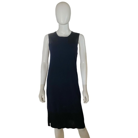 Rag & Bone Navy & Black Wool Blend Sleeveless Dress Small - Picture 1 of 7